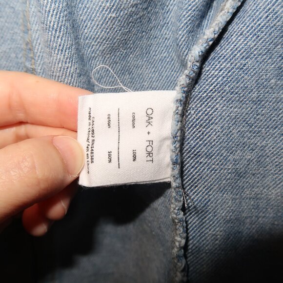 Oak + Fort Acid Wash Jean Jacket XS - Picture 7 of 8